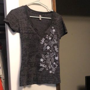 Next level brand lizards and flowers tee